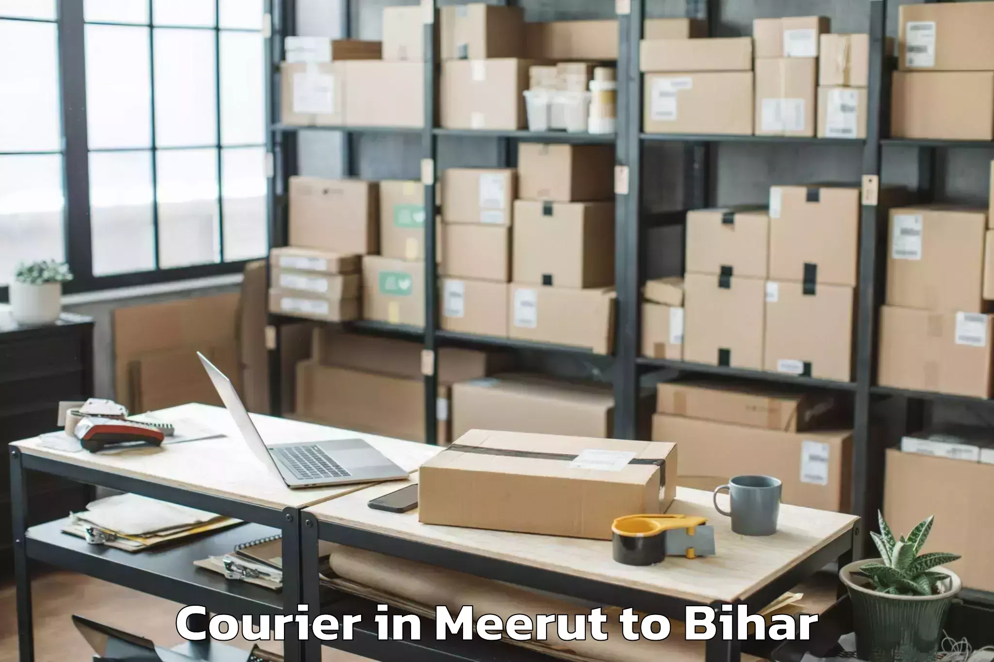 Affordable Meerut to Bar Bigha Courier